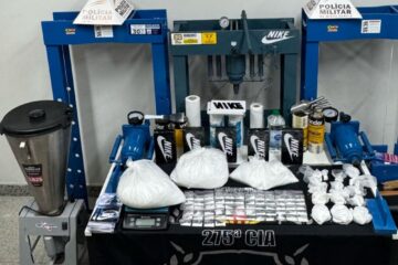 Operação conjunta desmantela laboratório de drogas com prensas hidráulicas em João Monlevade