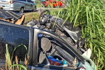 Tragédia na BR-040: colisão entre ônibus e carro deixa três mortos e um bebê ferido em Curvelo