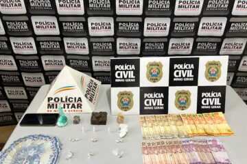 Ação da PM e Polícia Civil prende homem por tráfico, em Santa Bárbara
