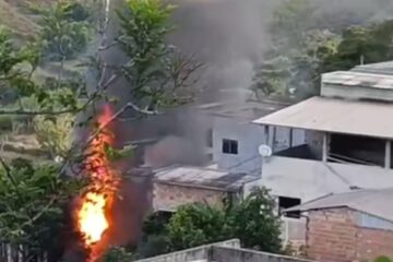 Campanha solidária arrecada doações para família que perdeu tudo em incêndio no bairro Gabiroba