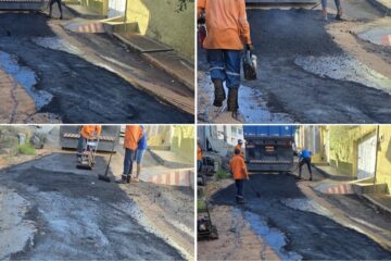 SAAE conclui recapeamento da rua José Andrade, no Bairro Pará, após reparo na rede de água