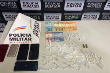 Barão de Cocais: polícia prende dupla por tráfico de drogas e posse de munição no bairro Boa Esperança