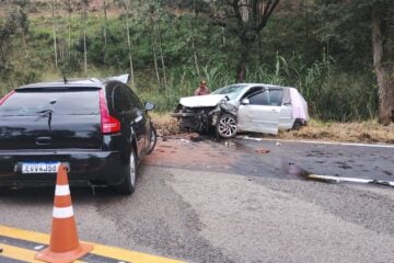 Em Nova Era, uma criança morre e três ficam feridos em acidente na BR-381