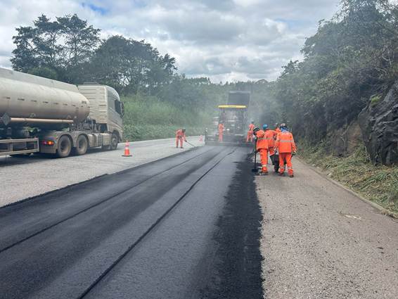 Obras na BR-381 prosseguem nesta semana; confira o cronograma semanal de intervenções