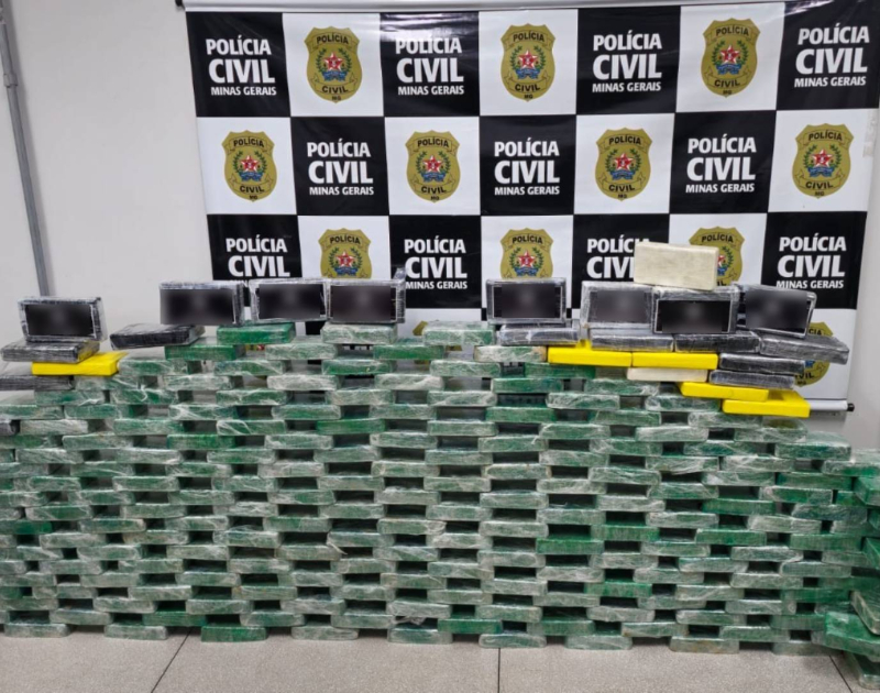 Polícia apreende mais de 230 kg de drogas na Grande BH e desarticula rota internacional de tráfico