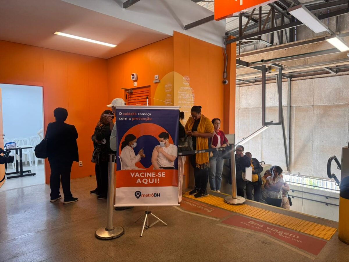 População de BH pode receber vacina contra a gripe no metrô; saiba mais