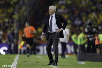 “Foi um bom empate e saímos satisfeitos”, diz Ancelotti após empate sem gols entre Brasil e Equador