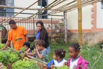 A Horta Milagre de Deus provocou um resultado  inovador na comunidade escolar de um distrito de Mariana