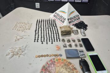 PM apreende drogas no bairro Água Fresca, em Itabira