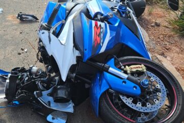 Motoqueiro sofre traumatismo craniano em acidente, em João Monlevade