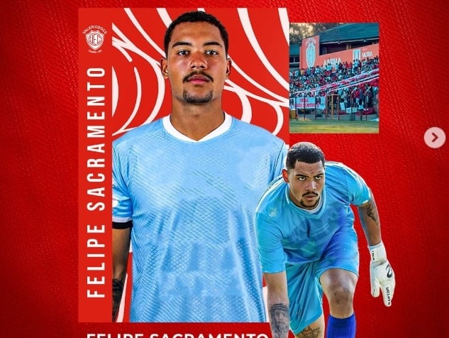 Módulo II: faltando dois jogos para o fim da fase de grupos, Valério anuncia a contratação do goleiro Felipe Sacramento