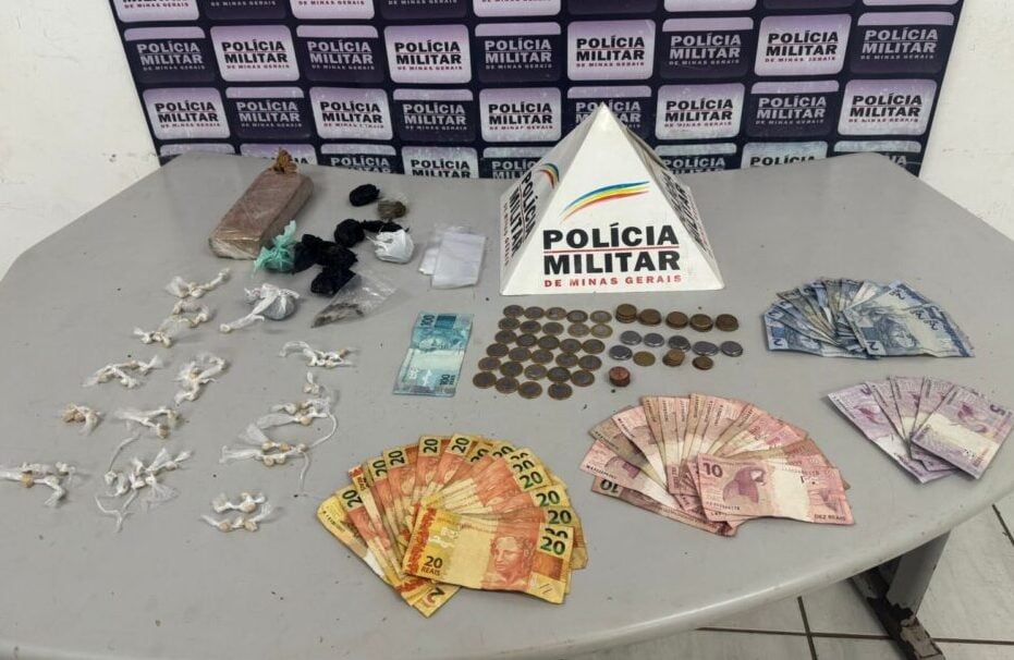 Polícia Militar prende homem por tráfico de drogas no bairro São Bento, em Itabira