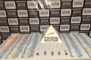 Polícia Militar apreende drogas e dinheiro em operação em Santa Bárbara