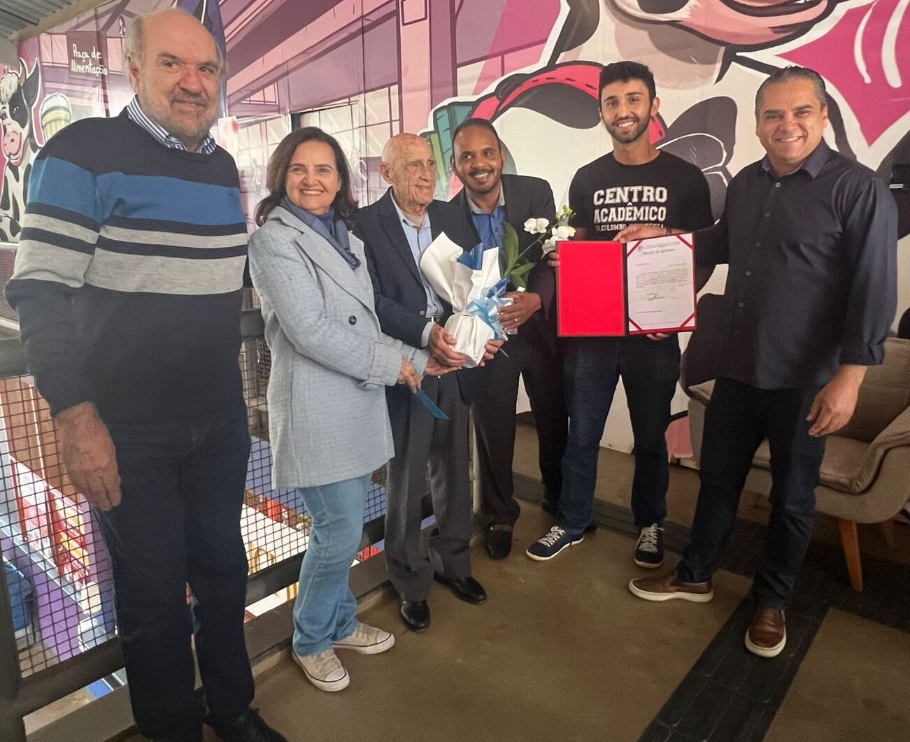 Centro Acadêmico de Medicina da Funcesi recebe o nome de Dr. Colombo Alvarenga
