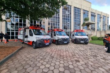 Itabira recebe três novas ambulâncias para reforçar o atendimento do SAMU; confira