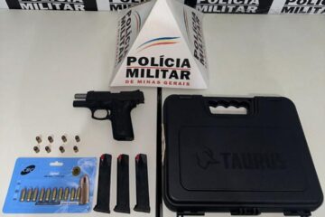 Homem é preso por ameaça e arma de fogo é apreendida em Dom Silvério