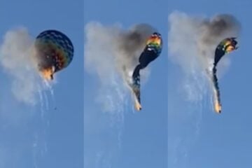 Balão cai em Praia Grande (SC) e deixa oito mortos
