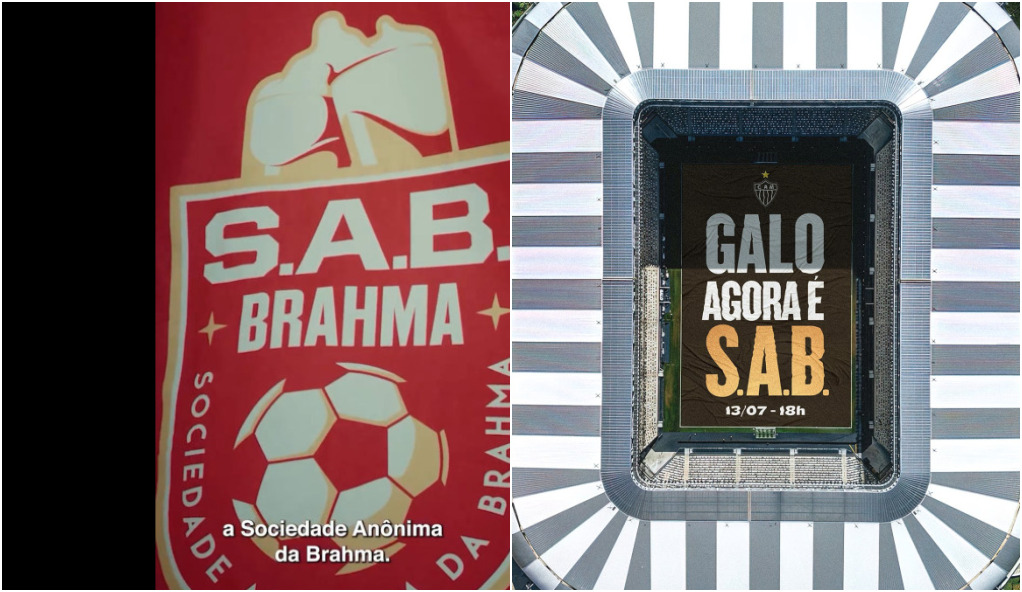 “Agora é SAB”: Atlético e Cruzeiro aderem a campanha em parceria com a Brahma