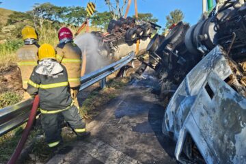 Acidentes com caminhões sobem quase 30% nas rodovias em Minas