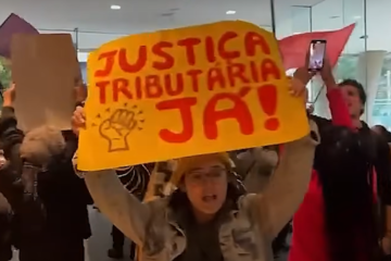 MTST ocupa agência do Itaú na Faria Lima em protesto favorável à  taxação de super-ricos