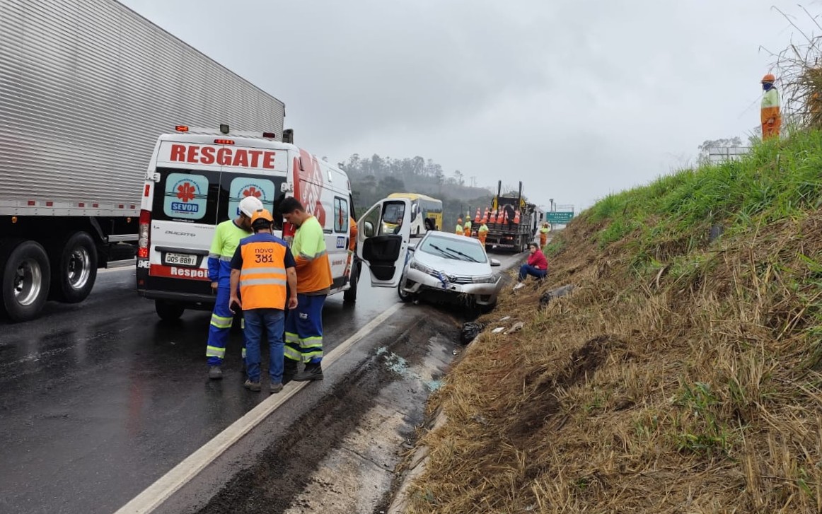 Funcionário da Nova 381 é atropelado enquanto trabalhava na BR-381, em João Monlevade