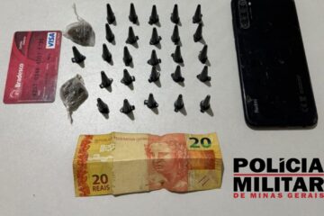 Jovem é preso por tráfico de drogas em Bom Jesus do Amparo