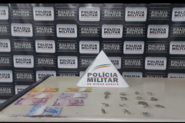 Jovem é preso por tráfico de drogas na Praça do Lindinho, em João Monlevade
