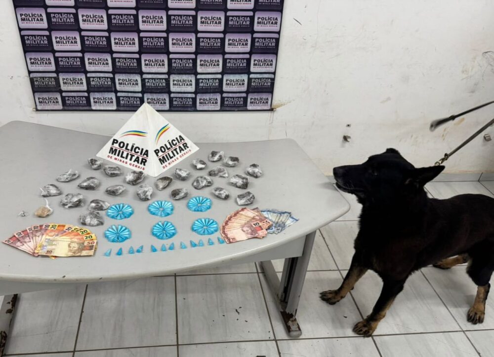Polícia Militar prende homem por tráfico de drogas no bairro Bálsamos, em Itabira
