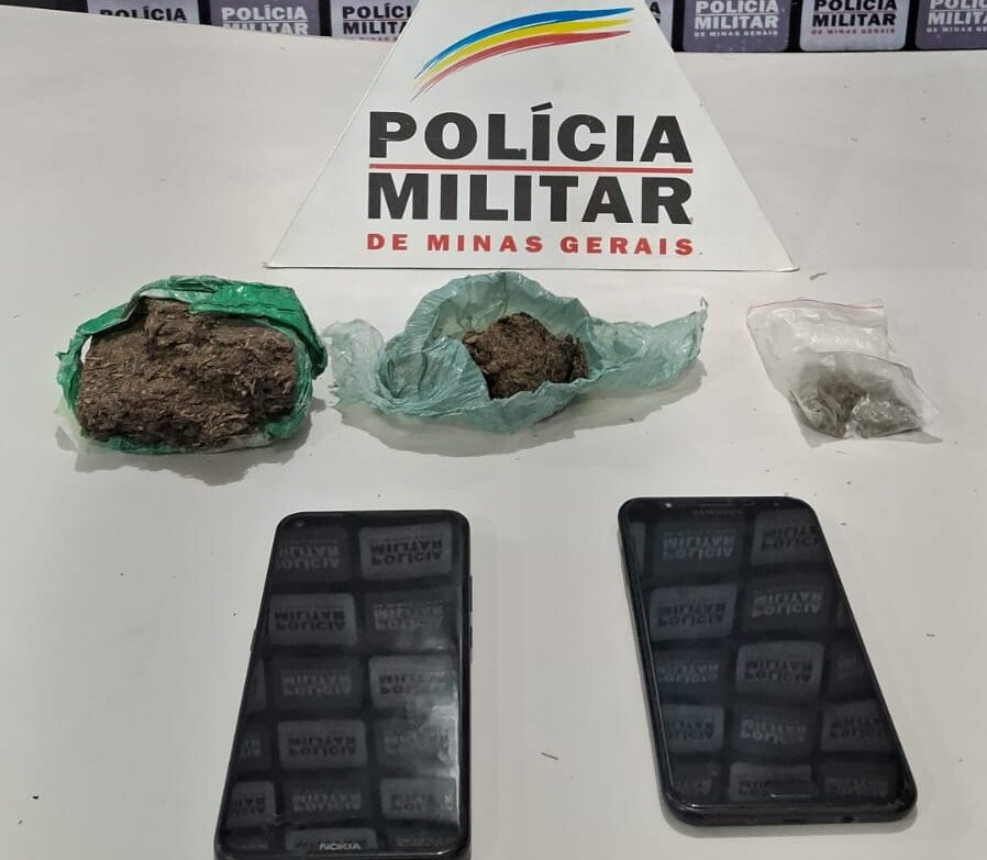 Polícia Militar apreende drogas e prende suspeito no bairro Nossa Senhora das Oliveiras, em Itabira