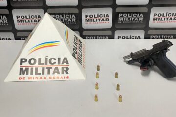 Homem é preso com arma de fogo durante abordagem policial em Santa Bárbara