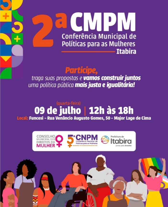 Itabira realiza 2ª Conferência de Políticas Públicas para Mulheres nesta terça (9)