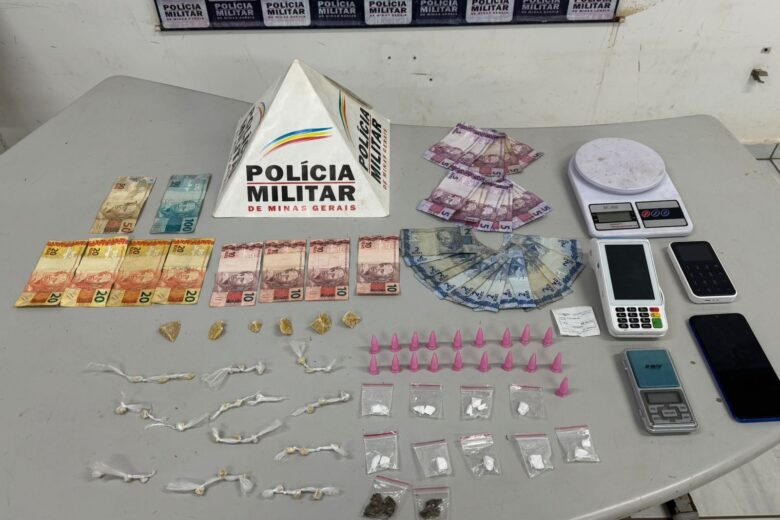 Polícia Militar prende jovem por tráfico de drogas em Itabira e apreende entorpecentes