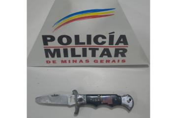 PM prende homem acusado de ameaçar familiar com faca no bairro Gabiroba, em Itabira