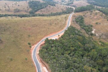 São Gonçalo do Rio Abaixo:  a obra de pavimentação da estrada para a comunidade do Gabriel entra na etapa final