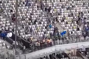 Cinco torcedores do Godoy Cruz são presos após confusão com seguranças na Arena MRV