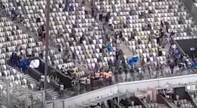 Cinco torcedores do Godoy Cruz são presos após confusão com seguranças na Arena MRV