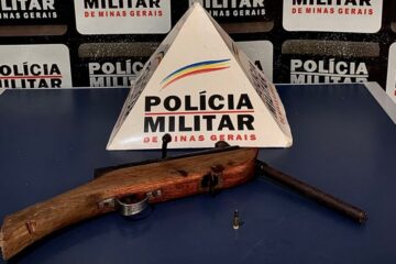 Polícia Militar prende homem por porte ilegal de arma de fogo em Santa Maria de Itabira