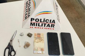 Polícia Militar prende dois homens por tráfico de drogas em Catas Altas