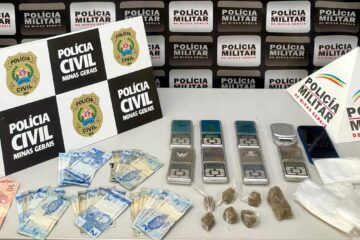 Operação conjunta prende jovem e apreende adolescente por tráfico em Santa Bárbara
