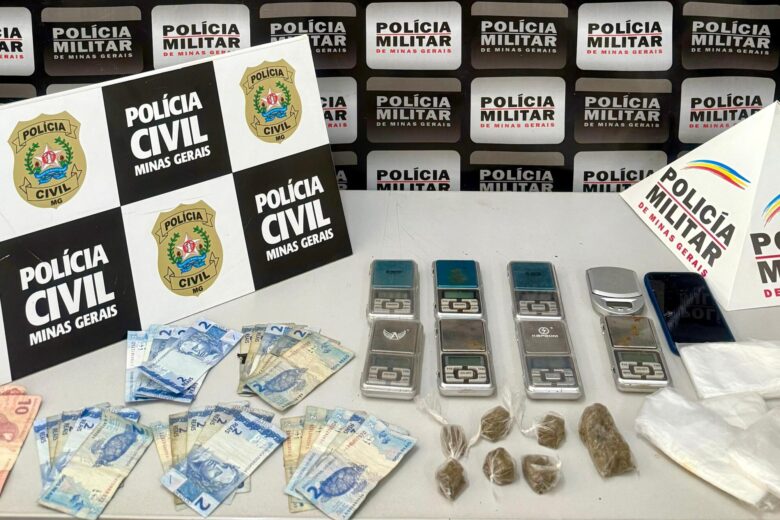 Operação conjunta prende jovem e apreende adolescente por tráfico em Santa Bárbara