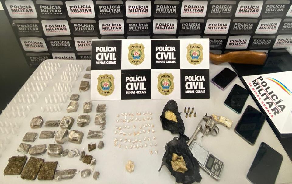 Operação policial em Santa Bárbara resulta na prisão de três suspeitos e grande apreensão de drogas