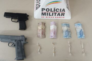 Polícia Militar apreende adolescente com drogas e simulacros de arma em João Monlevade