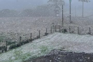 Rio Grande do Sul registra neve em algumas localidades