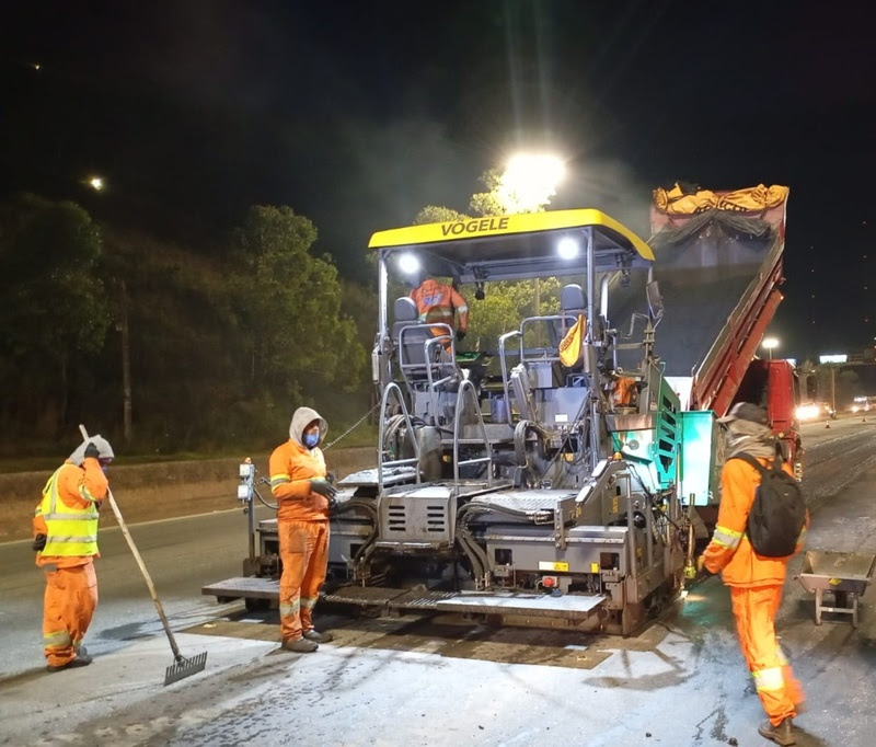 Trechos da BR-040 passam por manutenção noturna em Belo Horizonte, Nova Lima e Congonhas