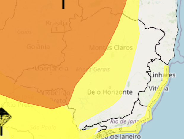 Máxima chega aos 33ºC hoje com influência de massa de ar seco
