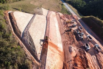 Obras no talude da BR-381 em Antônio Dias entram na reta final