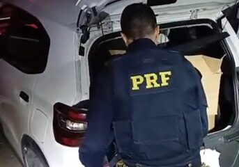 PRF apreende 138 kg de maconha embalados em papel de presente na BR-381
