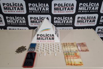 Homem tenta engolir droga ao ver viatura, mas acaba preso por tráfico em Nova Era