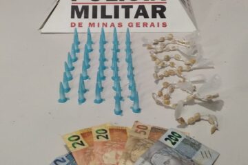 Polícia Militar prende jovem por tráfico e apreende cocaína e crack em Itabira