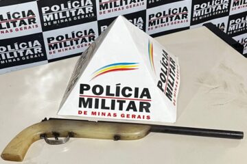 Jovem é preso em Rio Piracicaba após agredir familiares e ameaçar com arma de fogo